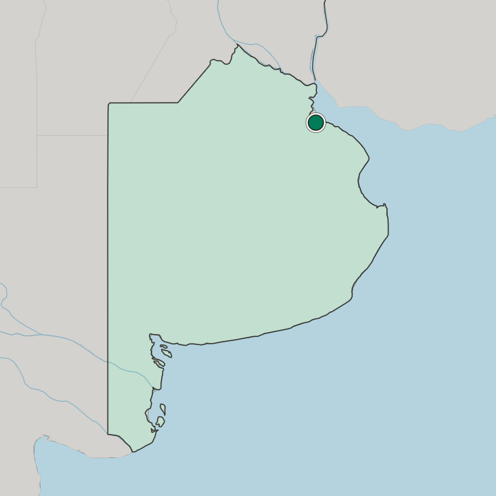 Map showing Lomas de Zamora — In Buenos Aires