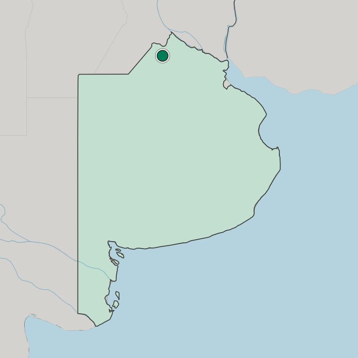 Map showing Pergamino — In Buenos Aires
