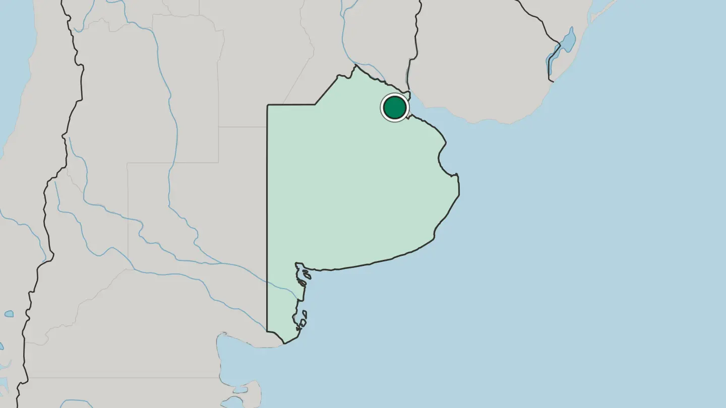 Map of Pilar in Argentina
