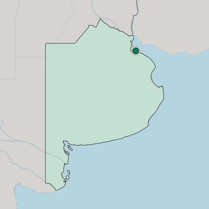 Map showing Quilmes — In Buenos Aires
