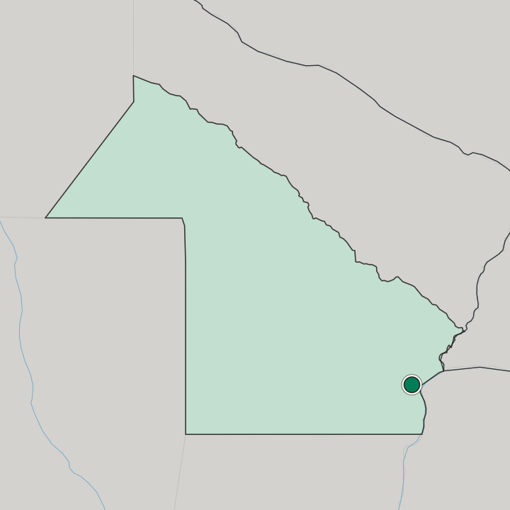 Map showing Resistencia — In Chaco Province