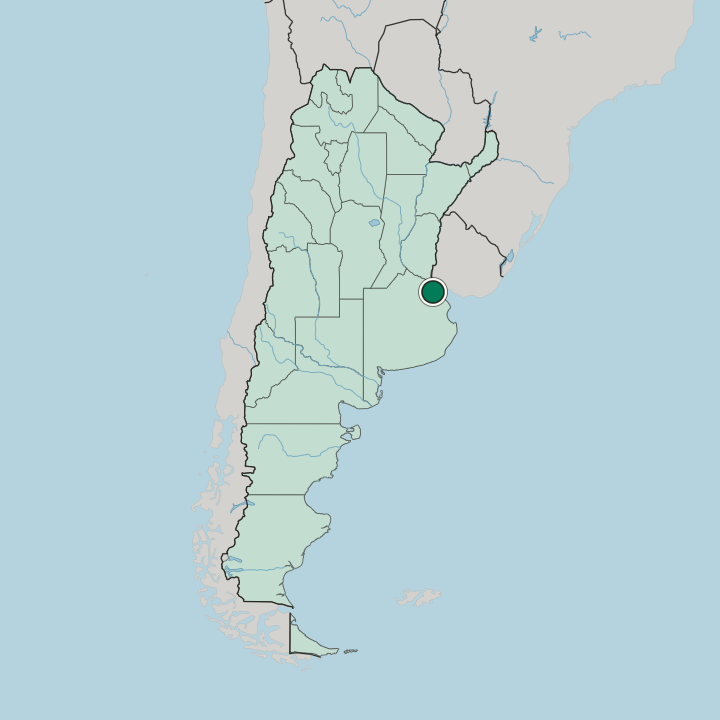 Map showing Comuna 1 — In Argentina