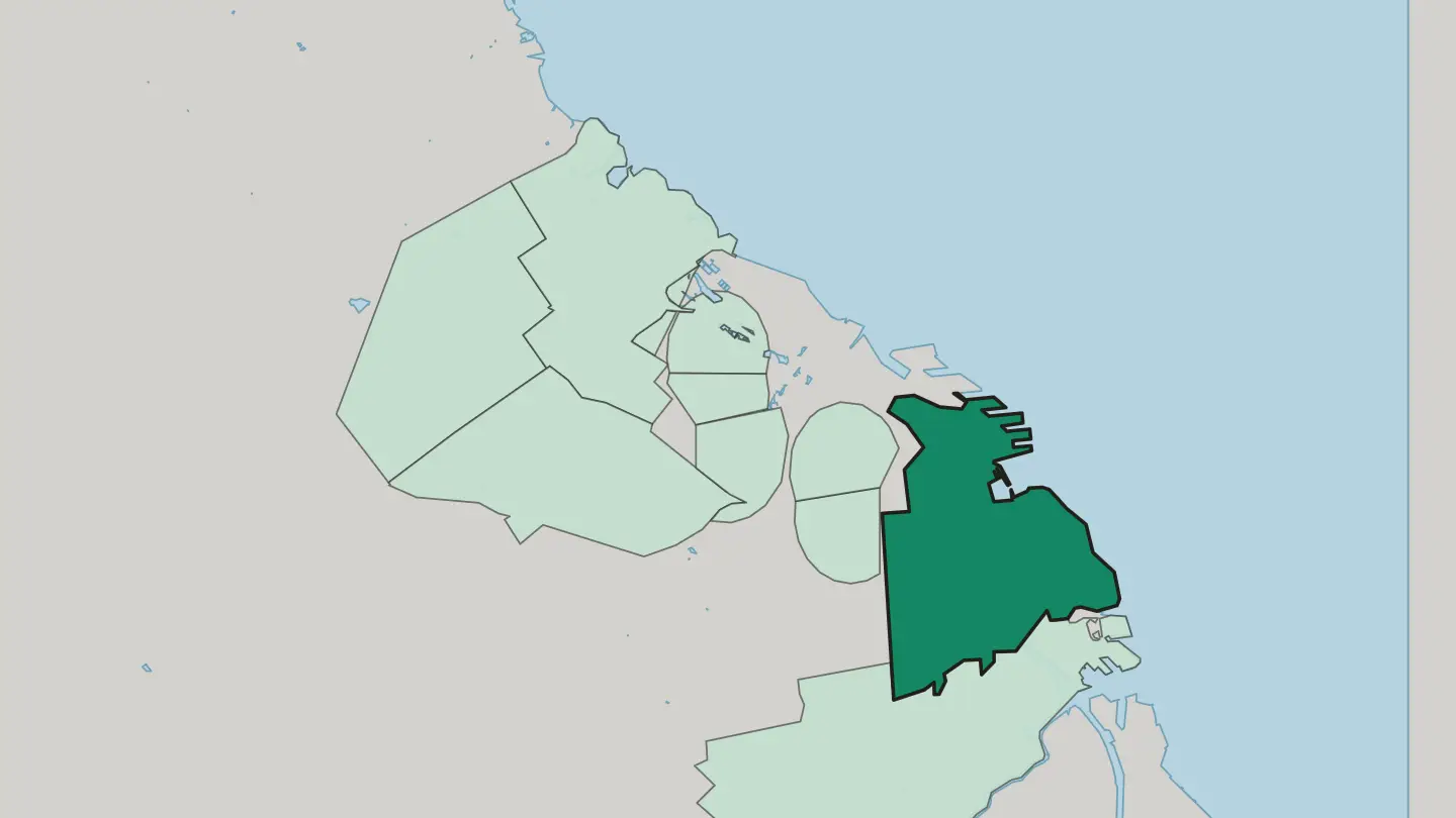 Map of Comuna 1 in Buenos Aires