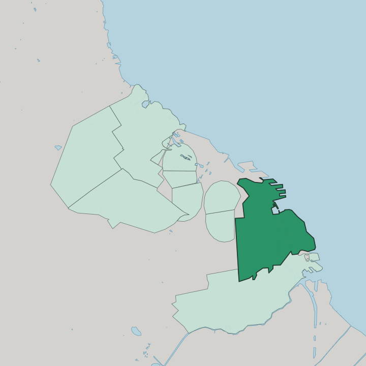 Map showing Comuna 1 — In Buenos Aires
