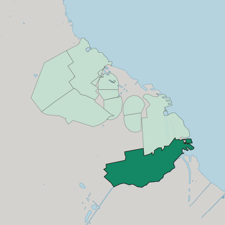 Map showing Comuna 4 — In Buenos Aires