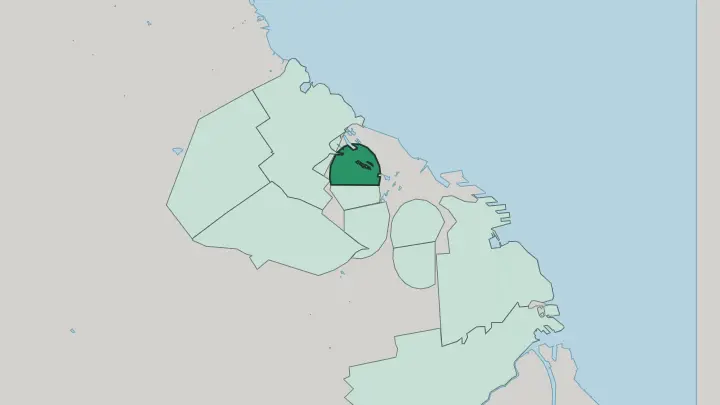 Map of Las Cañitas in Buenos Aires