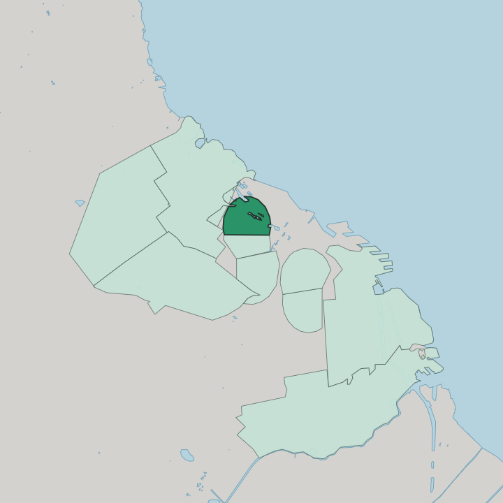 Map showing Las Cañitas — In Buenos Aires