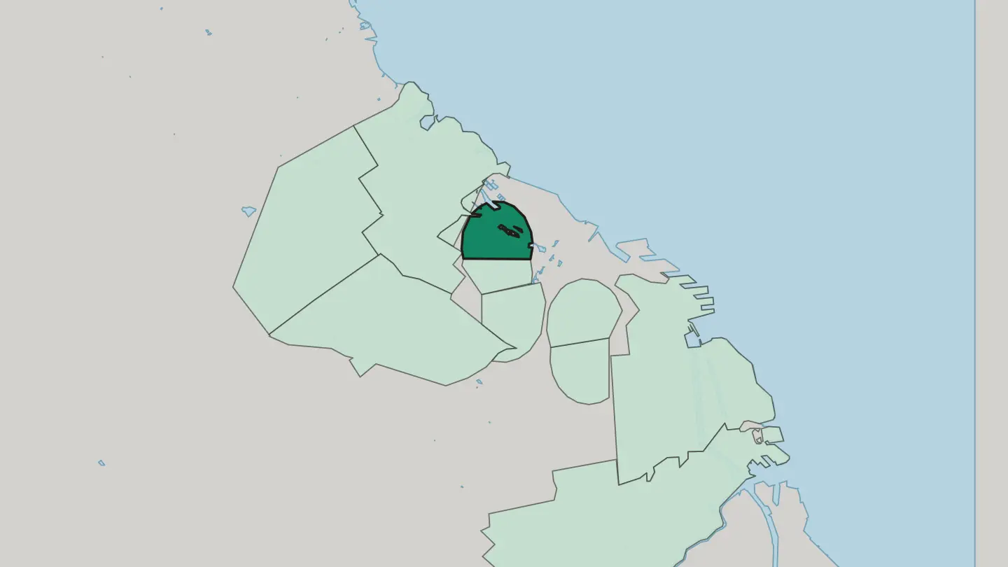Map of Las Cañitas in Buenos Aires