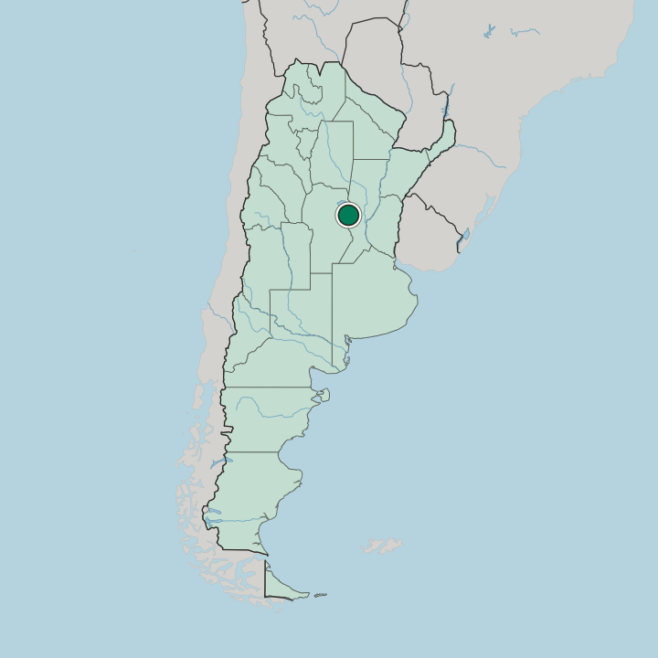Map showing San Francisco — In Argentina