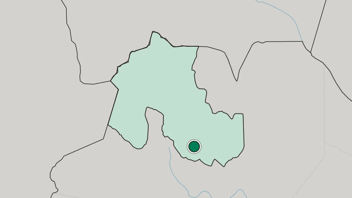 Map of San Salvador de Jujuy in Argentina