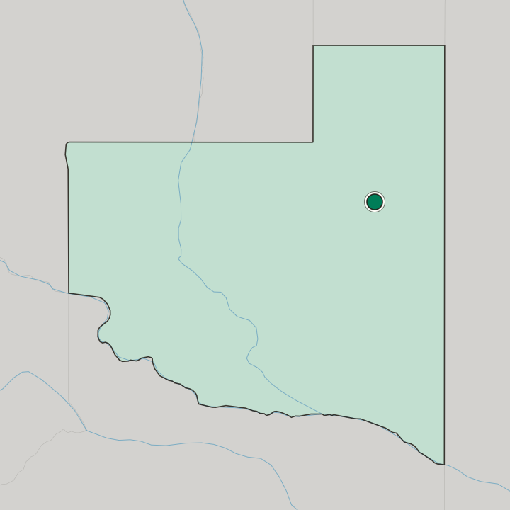 Map showing Santa Rosa — In La Pampa Province