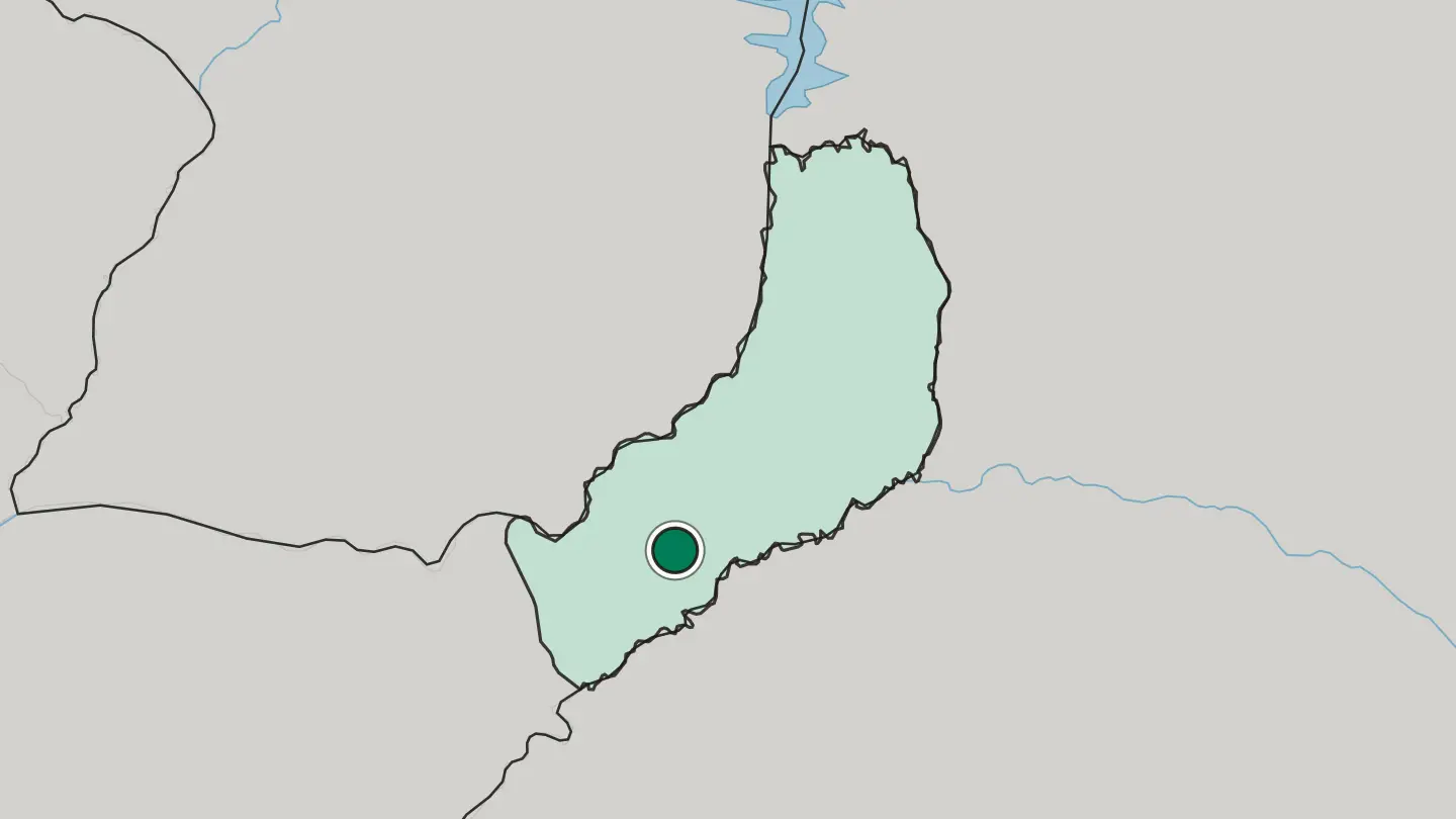 Map of Oberá in Argentina