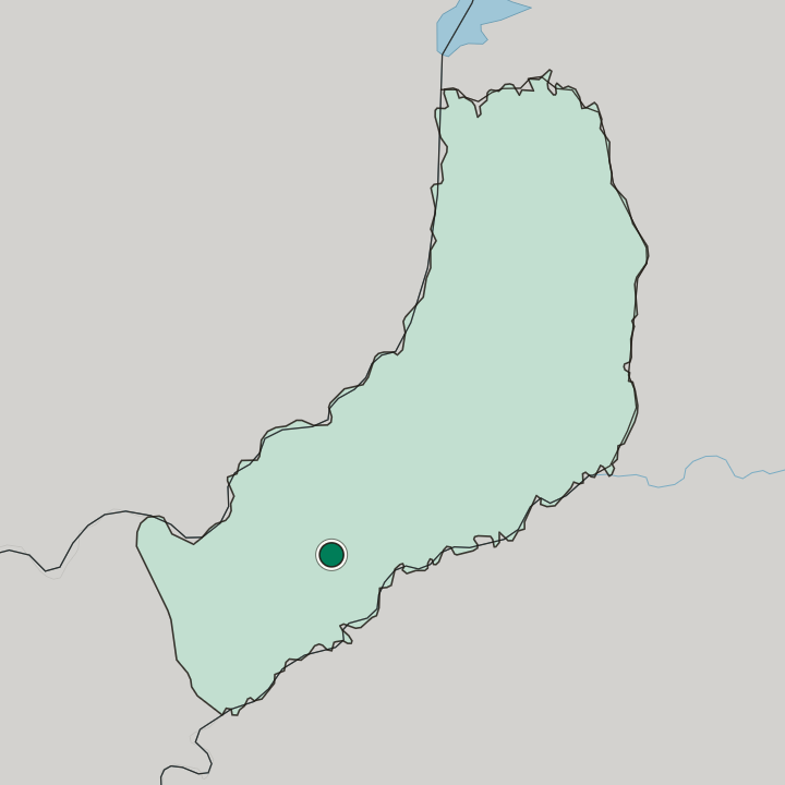 Map showing Oberá — In Misiones Province