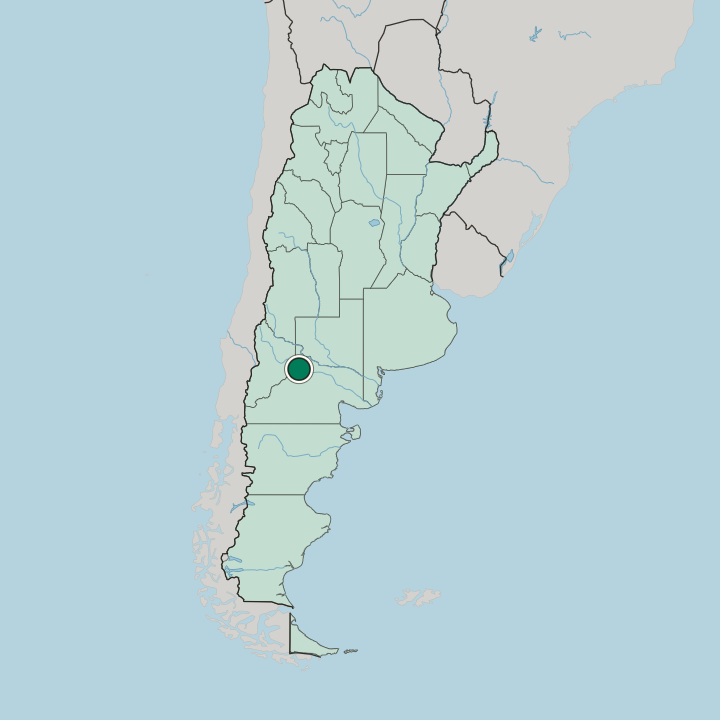 Map showing Cipolletti — In Argentina