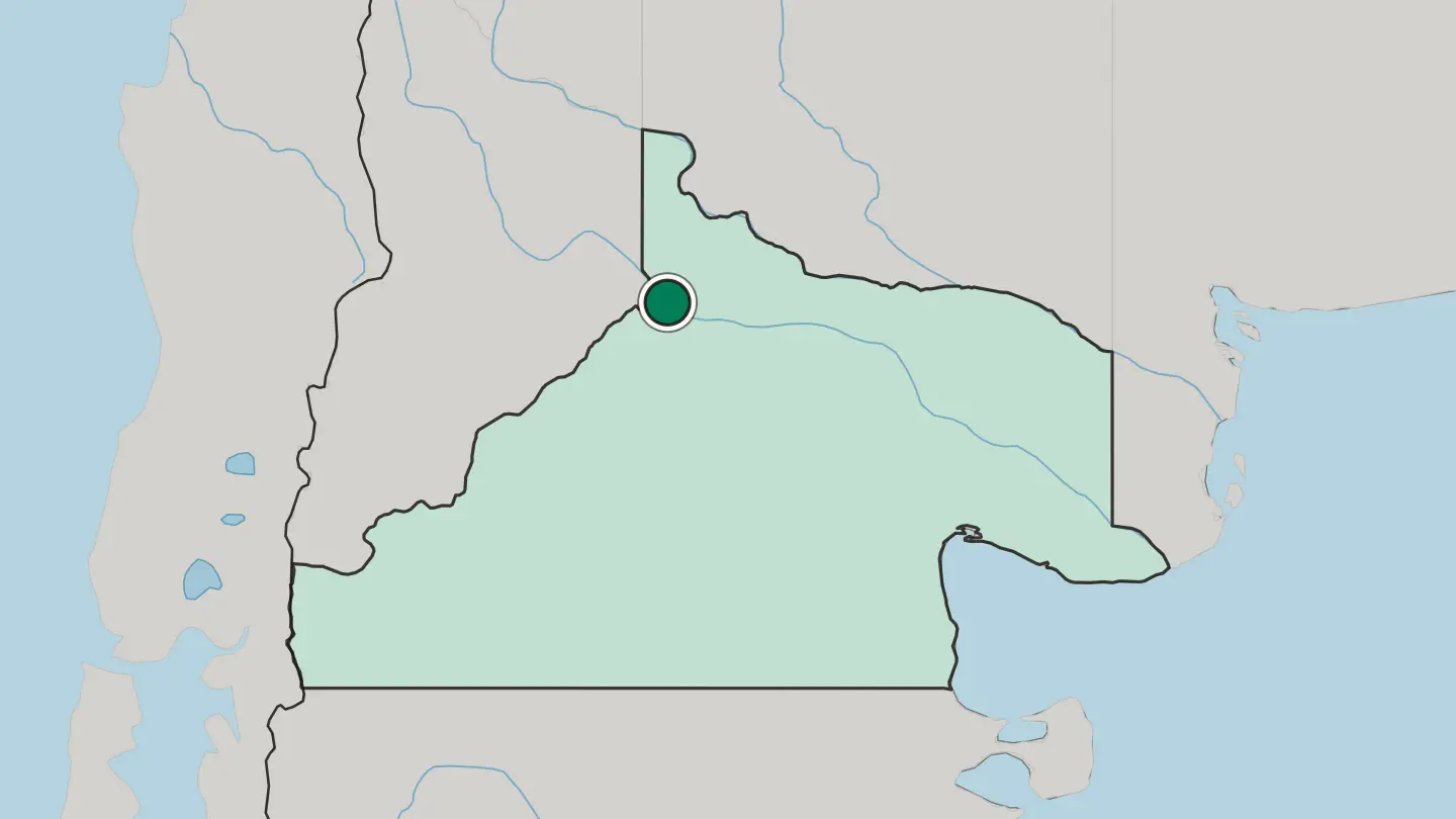 Map of Cipolletti in Argentina