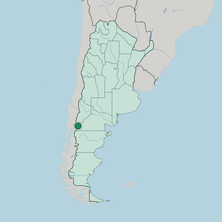 Map showing San Carlos de Bariloche — In Argentina