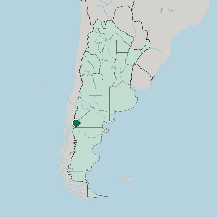 Map showing San Carlos de Bariloche — In Argentina