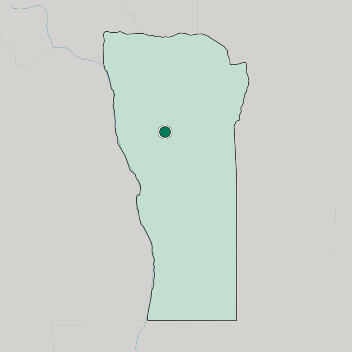 Map showing San Luis — In San Luis Province