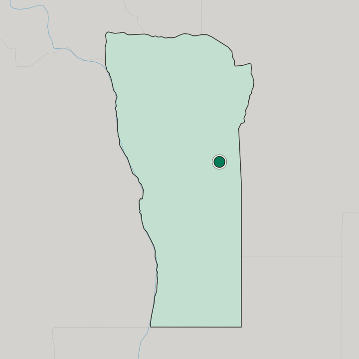 Map showing Villa Mercedes — In San Luis Province