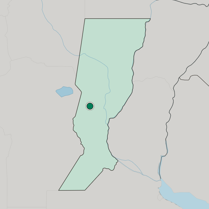 Map showing Rafaela — In Santa Fe Province