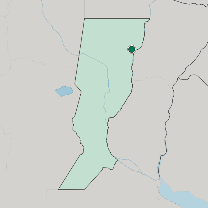 Map showing Reconquista — In Santa Fe Province