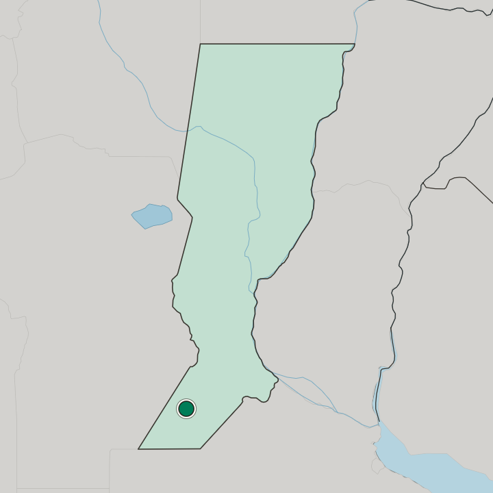 Map showing Venado Tuerto — In Santa Fe Province