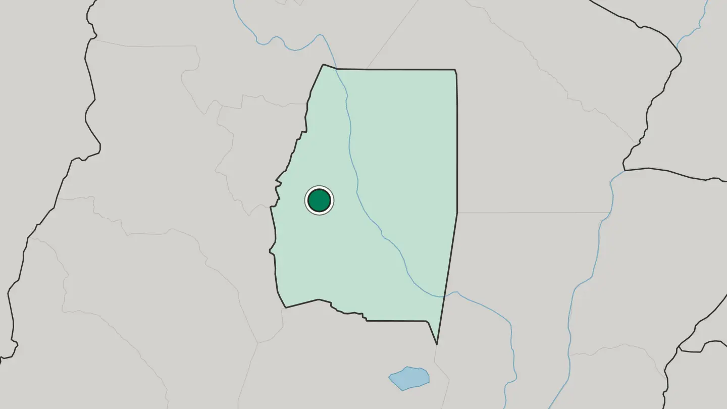 Map of Santiago del Estero in Argentina
