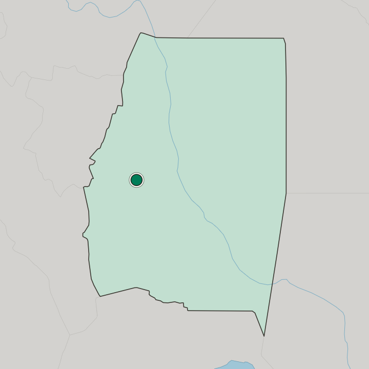Map showing Santiago del Estero — In Santiago del Estero Province