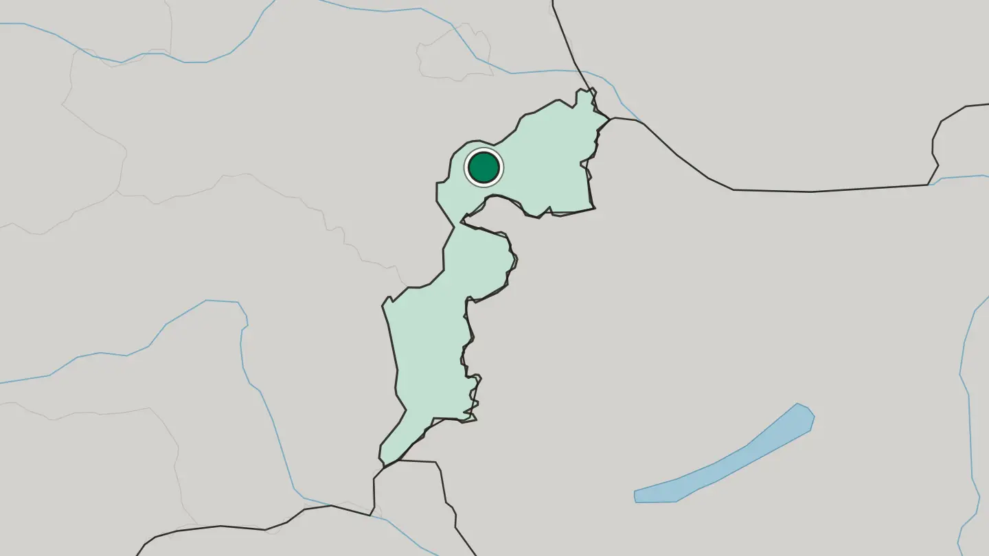 Map of Eisenstadt in Austria