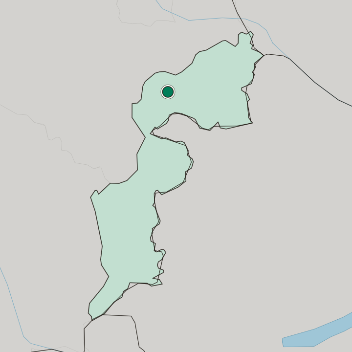 Map showing Eisenstadt — In Burgenland
