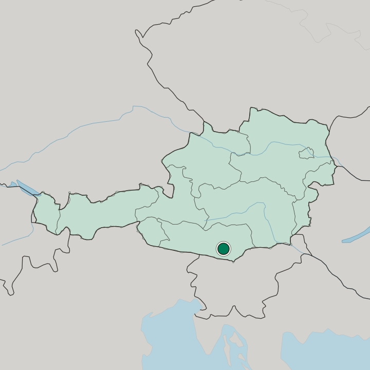 Map showing Villacher Vorstadt — In Austria