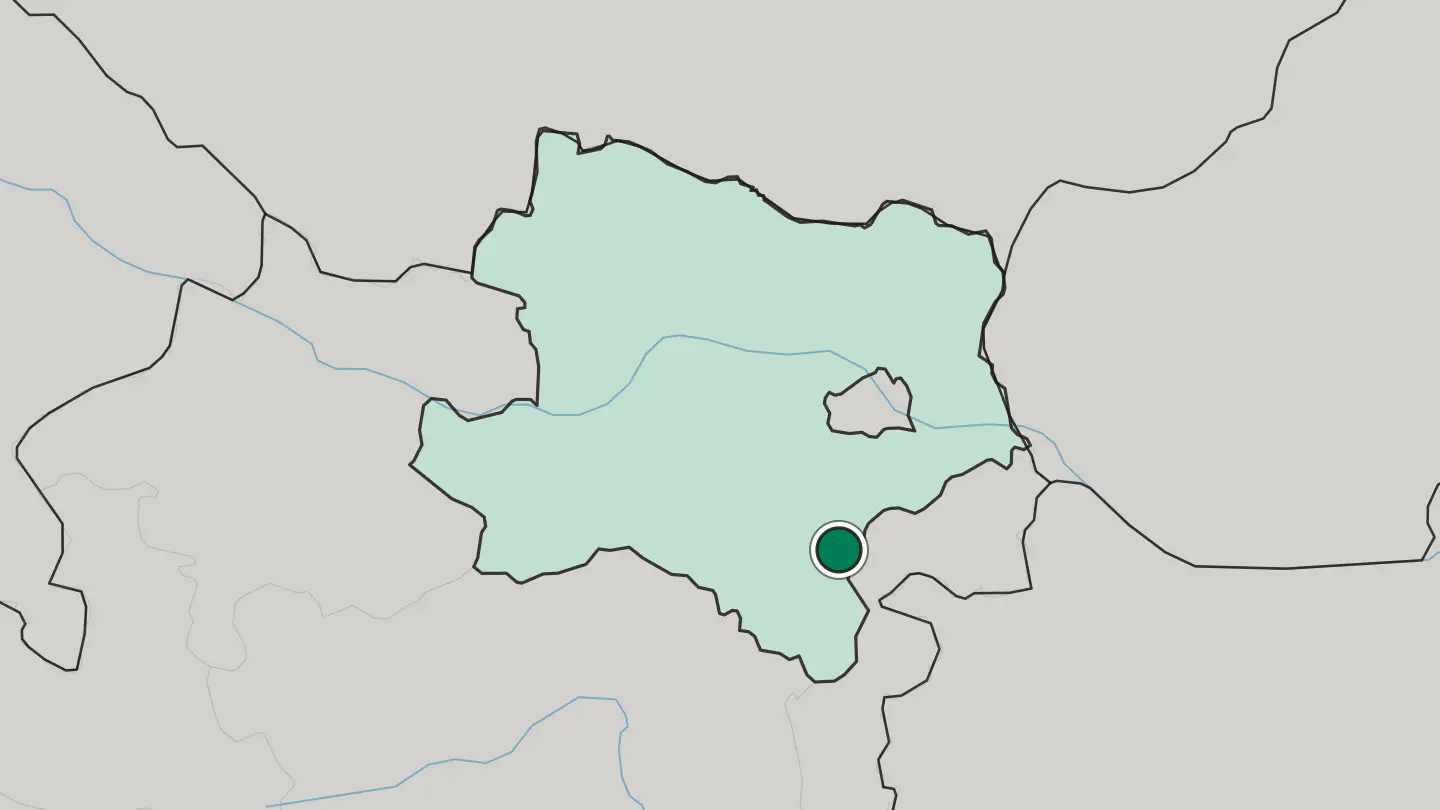 Map of Wiener Neustadt in Austria