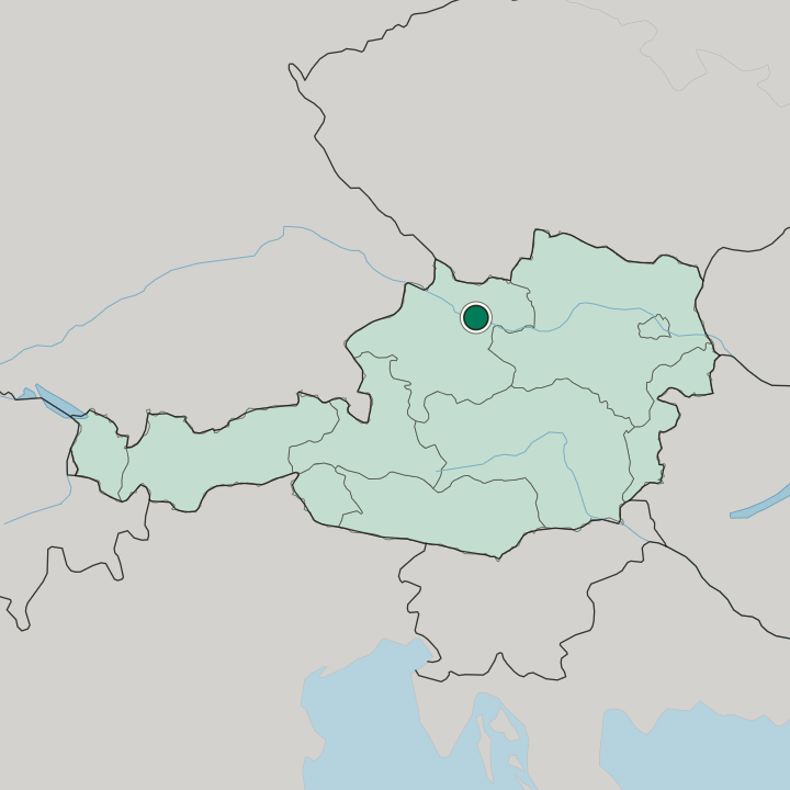 Map showing Freinberg — In Austria