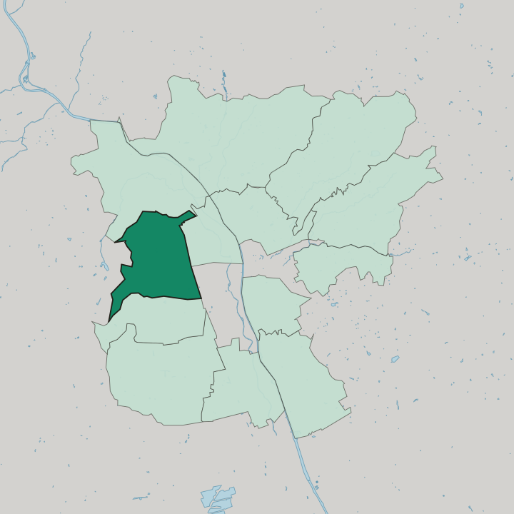 Map showing Eggenberg — In Graz