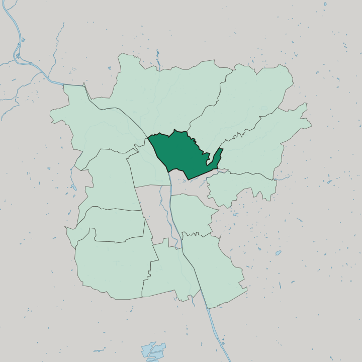 Map showing Geidorf — In Graz