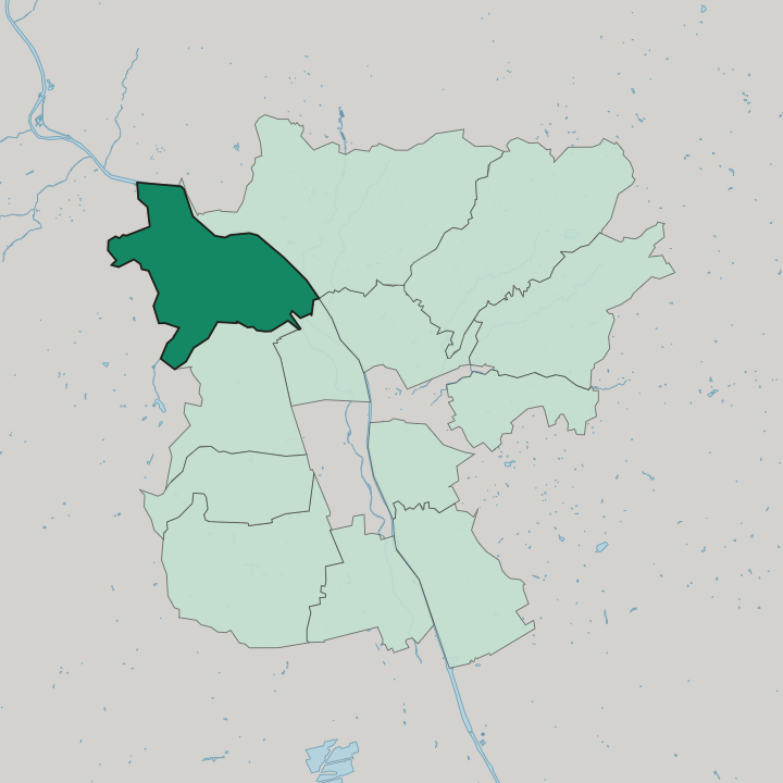 Map showing Gösting — In Graz