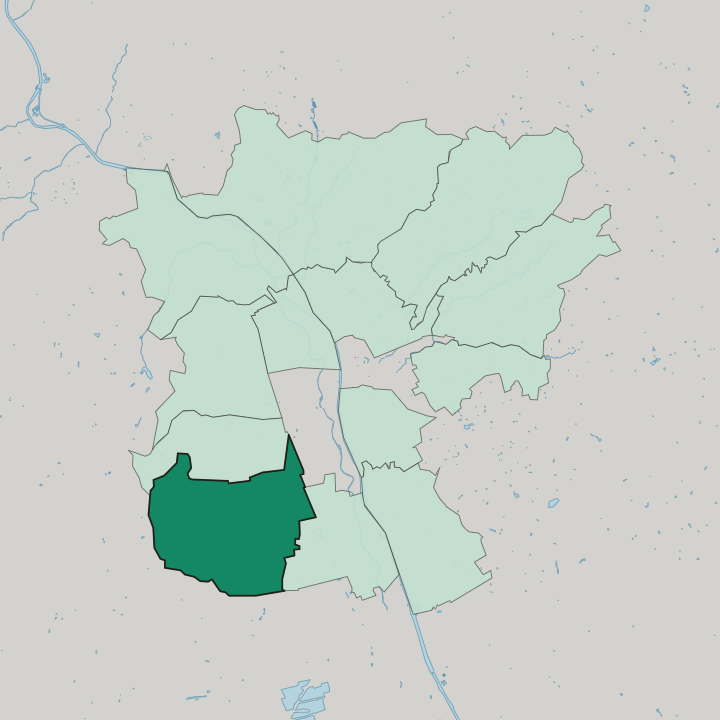 Map showing Straßgang — In Graz