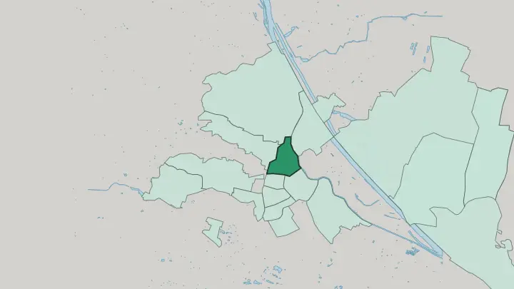 Map of Alsergrund in Vienna