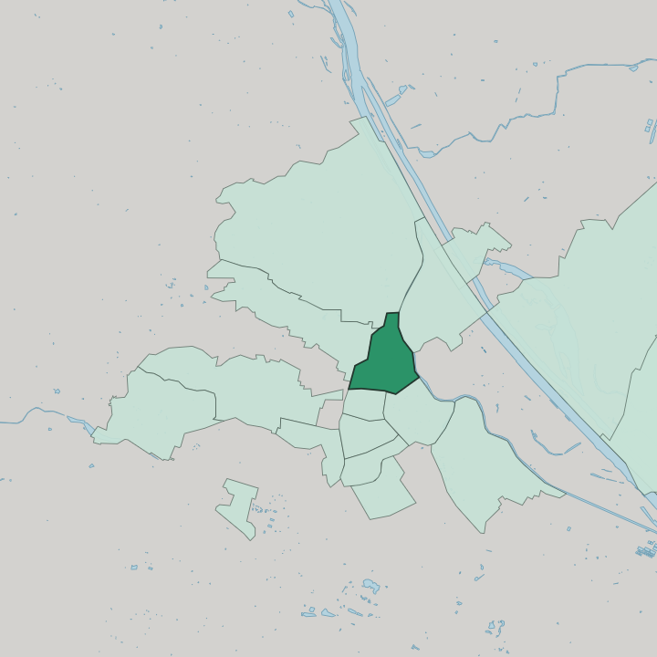 Map showing Alsergrund — In Vienna