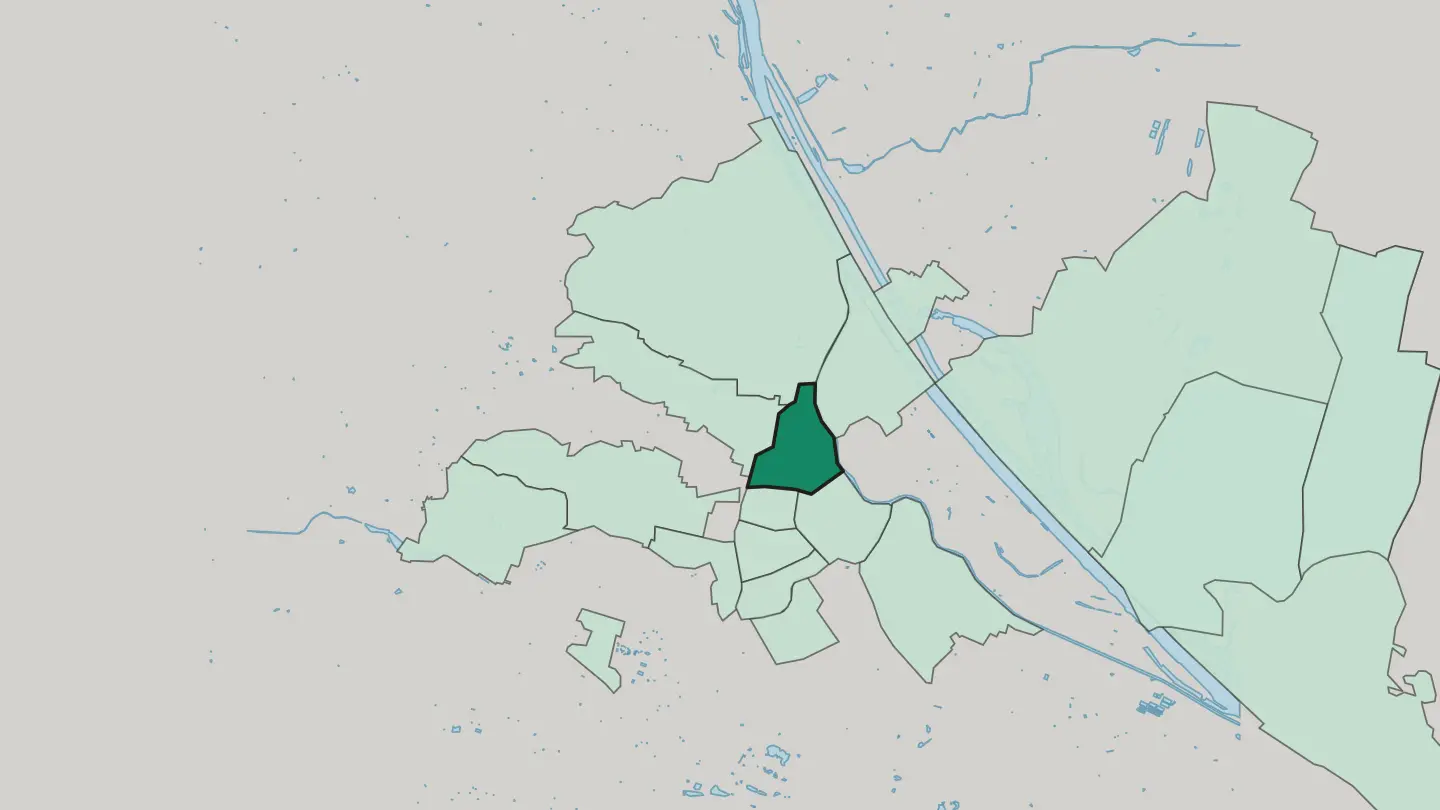 Map of Alsergrund in Vienna