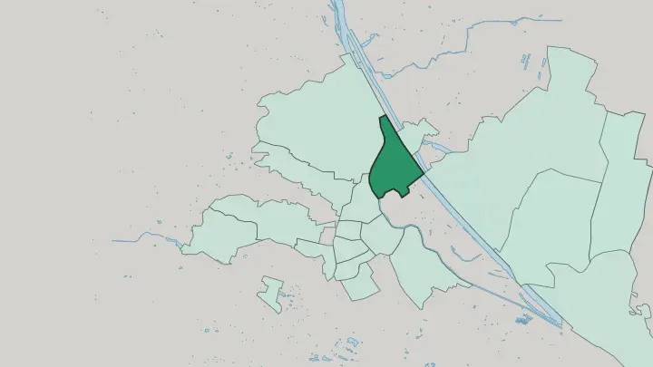 Map of Brigittenau in Vienna
