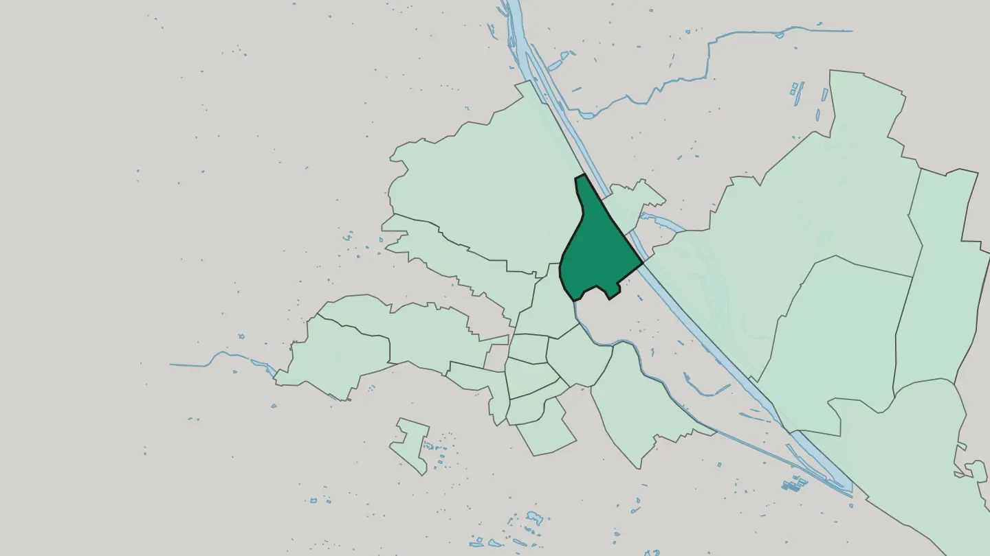 Map of Brigittenau in Vienna