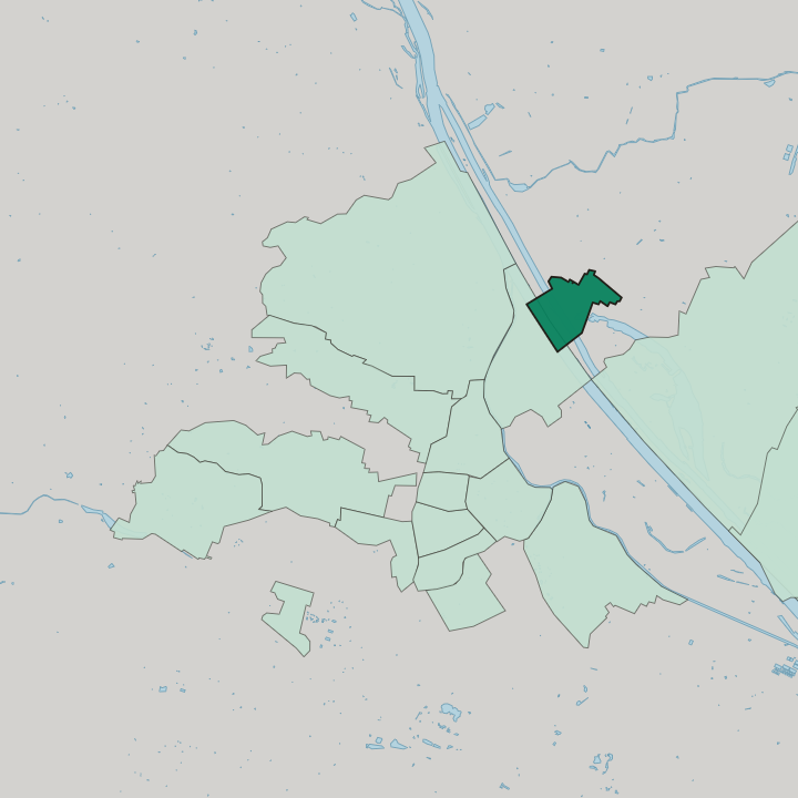 Map showing Floridsdorf — In Vienna