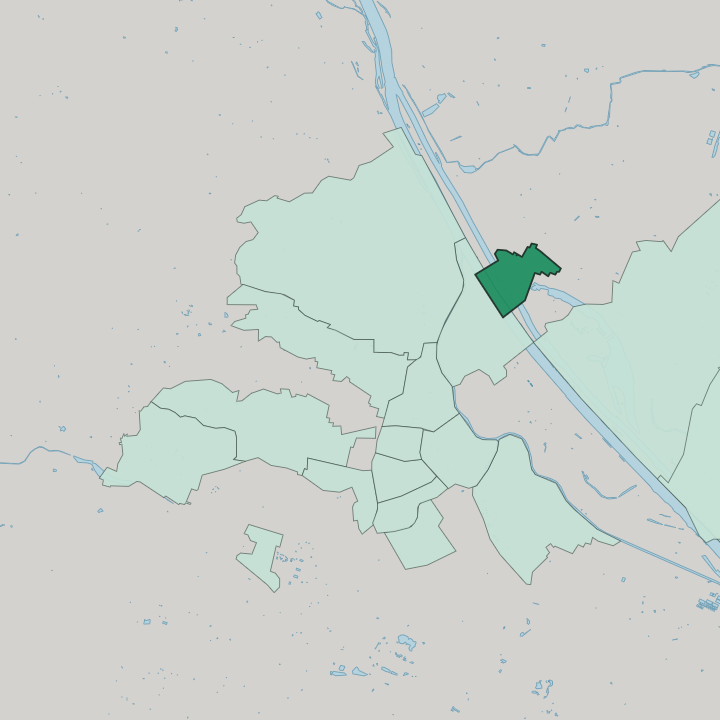 Map showing Floridsdorf — In Vienna