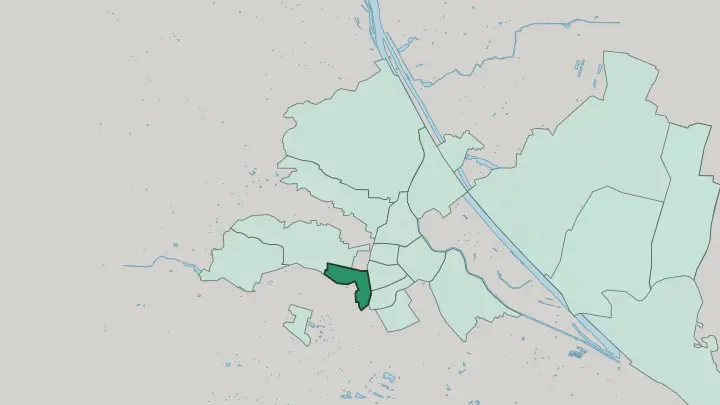 Map of Fünfhaus in Vienna