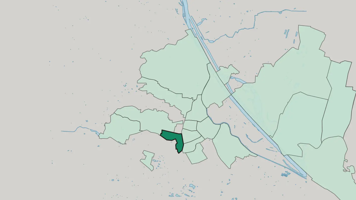 Map of Fünfhaus in Vienna