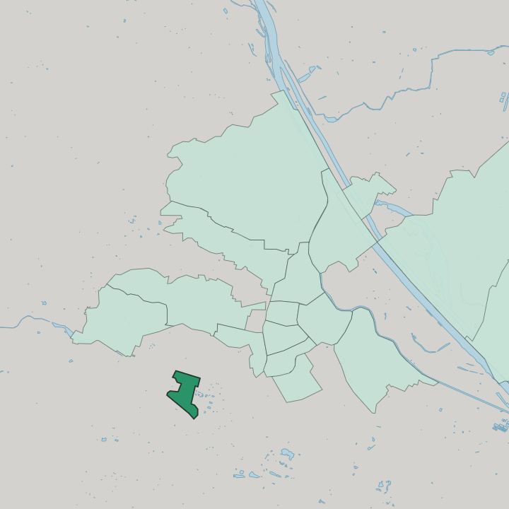 Map showing Hietzing — In Vienna