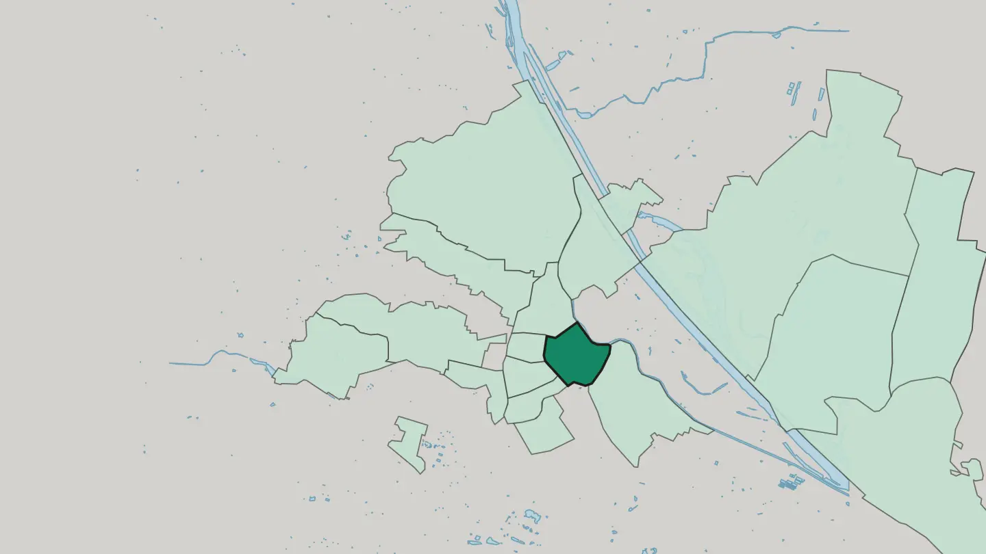 Map of Innere Stadt in Vienna