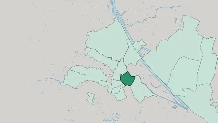 Map of Innere Stadt in Vienna