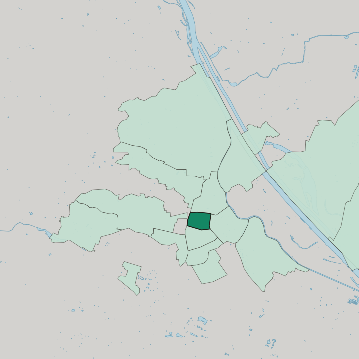 Map showing Josefstadt — In Vienna